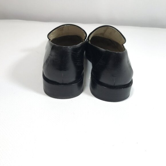 Louise et Cie Black Leather Loafers Women Sz 7, EU Sz 37 - Picture 4 of 12